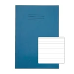 RHINO 13 x 9 A4+ Oversized Exercise Book 40 Pages / 20 Leaf Light Blue 8mm Lined