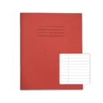 RHINO 8 x 6.5 Exercise Book 120 Pages / 60 Leaf Red 8mm Lined with Margin
