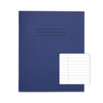 RHINO 8 x 6.5 Exercise Book 48 Pages / 24 Leaf Dark Blue 8mm Lined with Margin