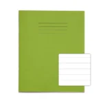 RHINO 8 x 6.5 Exercise Book 48 pages / 24 Leaf Light Green 15mm Lined