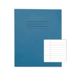 RHINO 8 x 6.5 Exercise Book 80 Pages / 40 Leaf Light Blue 8mm Lined with Margin