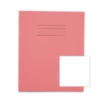 RHINO 8 x 6.5 Exercise Book 80 Pages / 40 Leaf Pink Plain