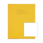 RHINO 9 x 7 Exercise Book 80 Pages / 40 Leaf Yellow Plain