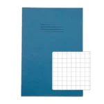RHINO A4 Exercise Book 64 Pages / 32 Leaf Light Blue 10mm Squared