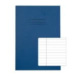 RHINO A4 Exercise Book 80 Pages / 40 Leaf Dark Blue 8mm Lined with Margin