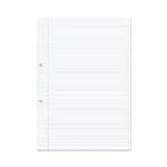 RHINO A4 Punched Exercise Paper 1000 Pages / 500 Leaf 6mm Lined with Margin