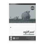 RHINO Office A4 Refill Pad Headbound 160 Pages / 80 Leaf 8mm Lined with Margin