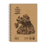 RHINO Recycled A5 Twinwire Hardback Notebook 160 Pages / 80 Leaf 8mm Lined