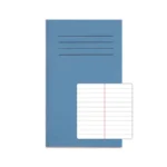 RHINO A6+ Vocabulary Book 48 Pages / 24 Leaf Light Blue 7mm Lined with Centre Margin