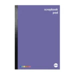 RHINO Education 13 x 9 Scrapbook Paper Pad 80 Pages / 40 Leaf Multi-Coloured Sugar Paper