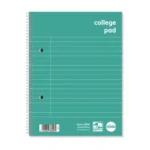 RHINO Education A5+ College Pad 140 Pages / 70 Leaf 8mm Lined with Margin